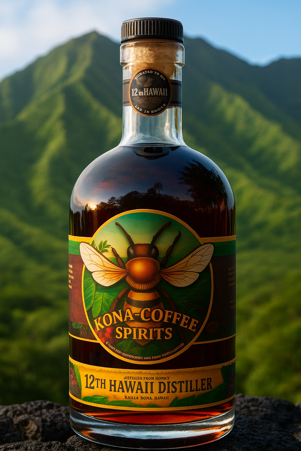 Kona Coffee Spirits bottle