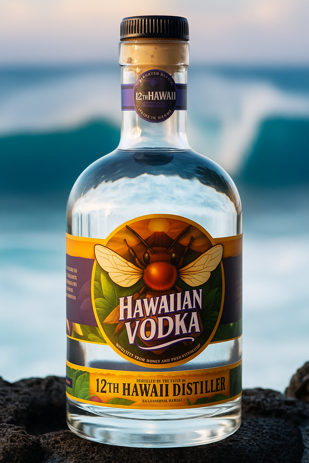 Hawaiian Vodka bottle